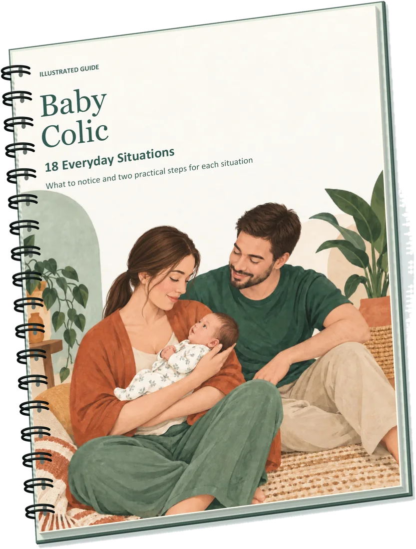 Cover of the Baby Colic illustrated guide.
